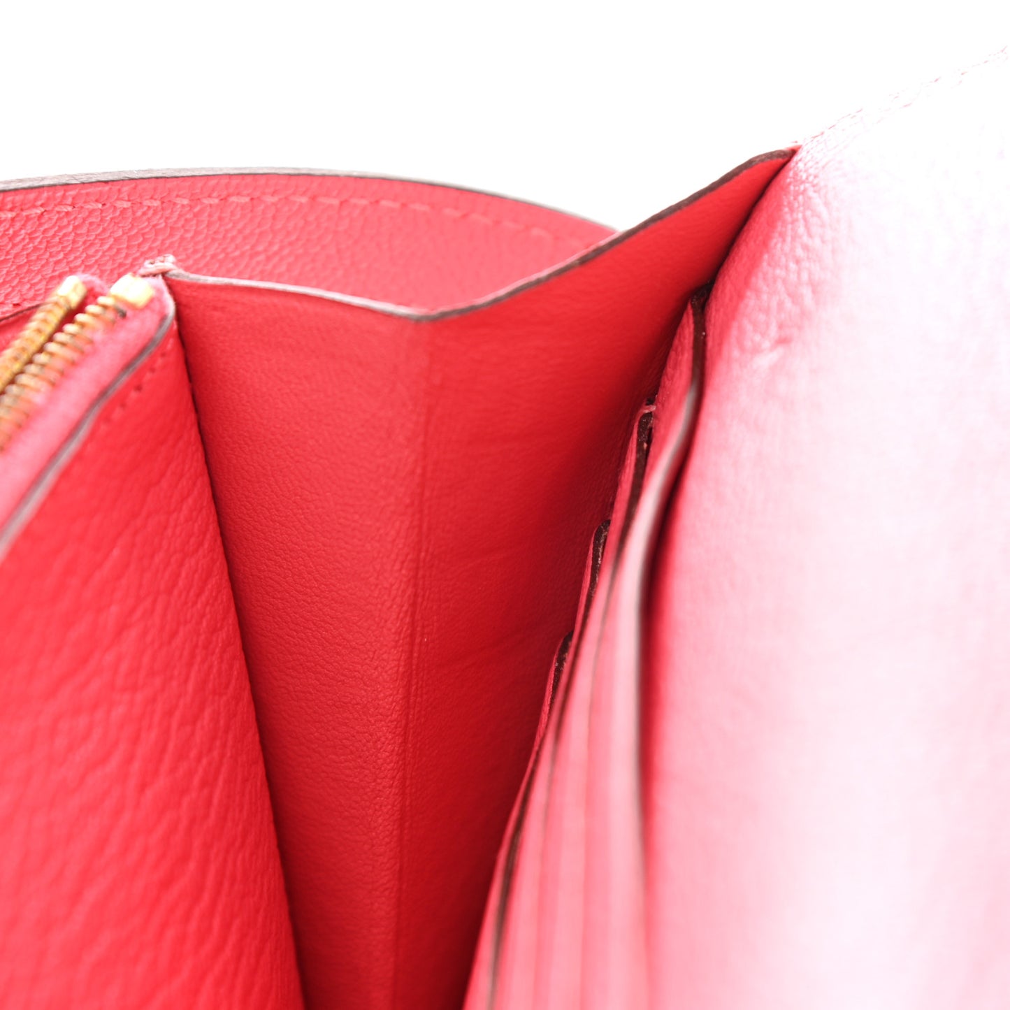 Chevre Mysore Kelly Longue Wallet Rose Lipstick