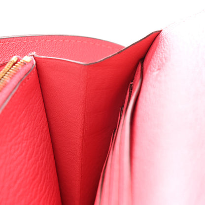 Hermes Chevre Mysore Kelly Longue Wallet Rose Lipstick 7 of 11