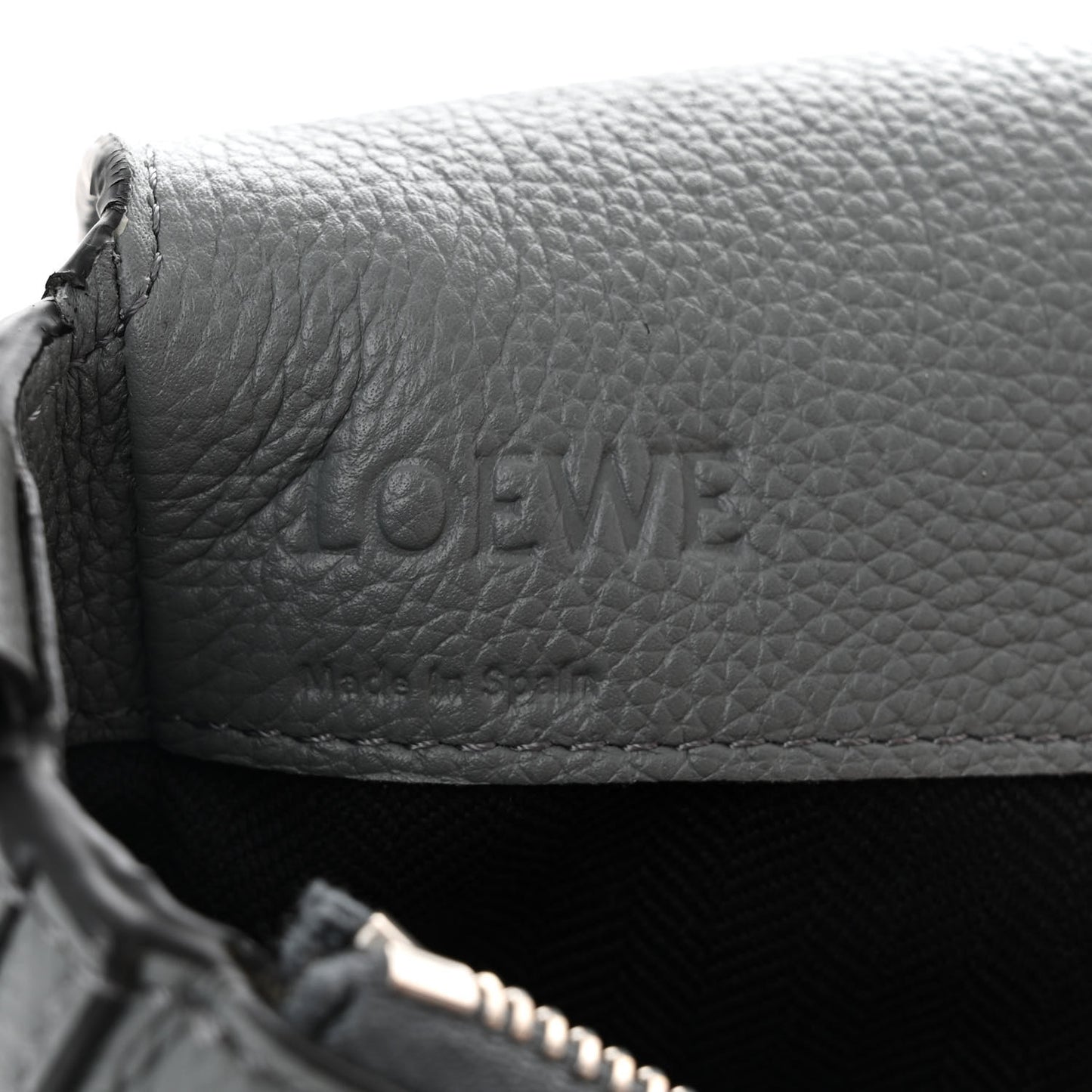 Calfskin Puzzle Messenger Bag Gunmetal