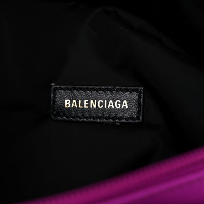Balenciaga Sport Nylon Logo Embroidered Small Wheel Beltpack Fuchsia Black 6 of 8
