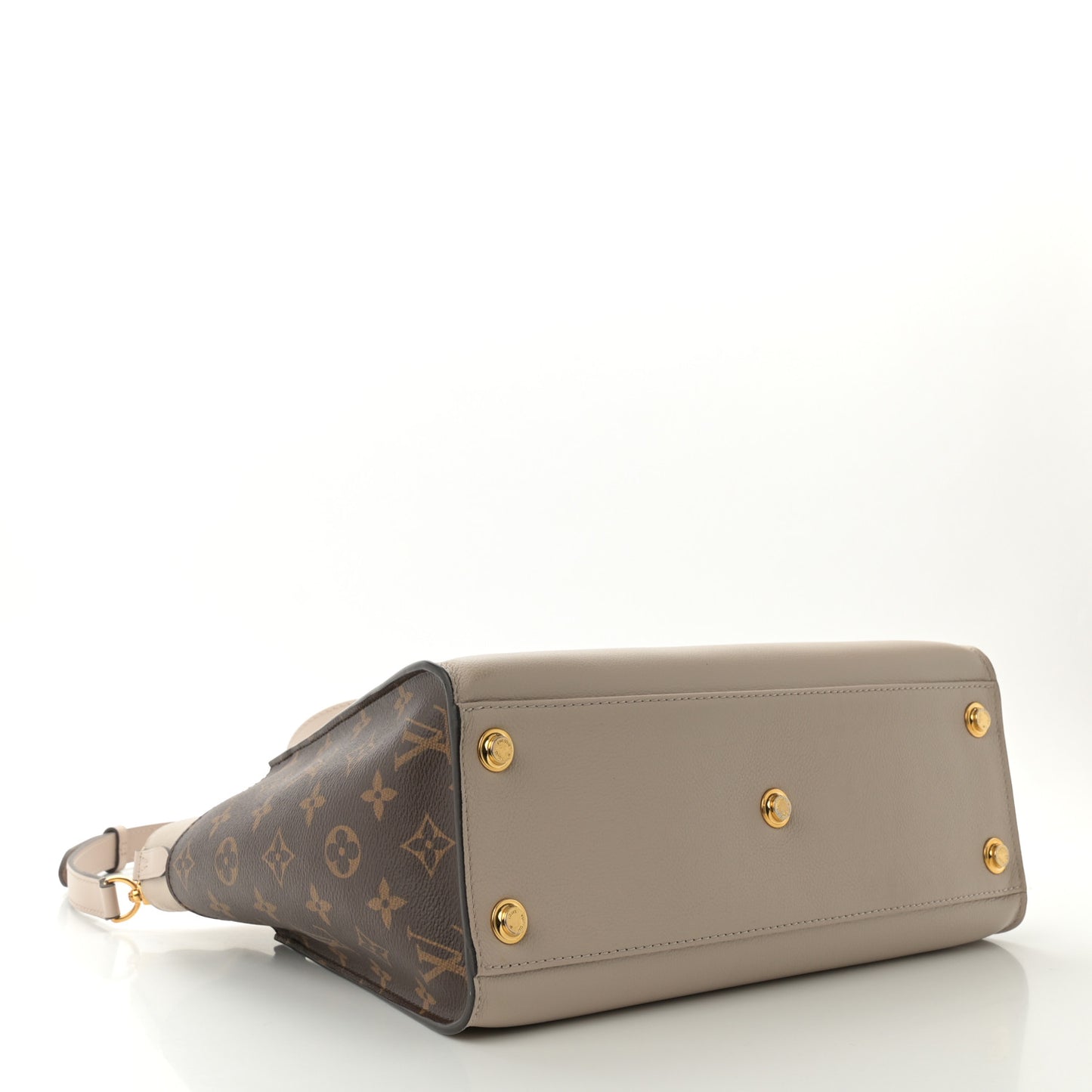 Calfskin Monogram On My Side MM Greige