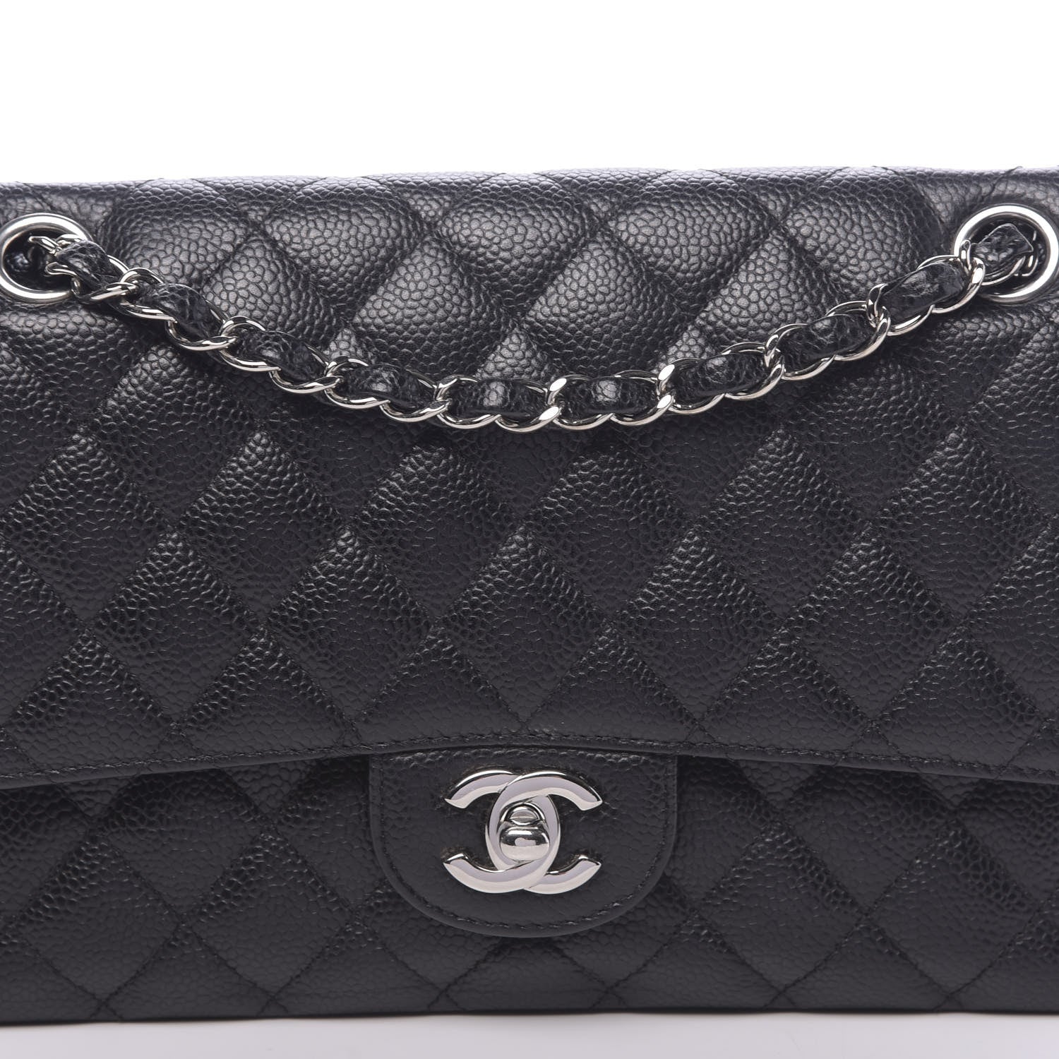 Chanel Caviar Quilted Medium Double Flap Black 10 of 10