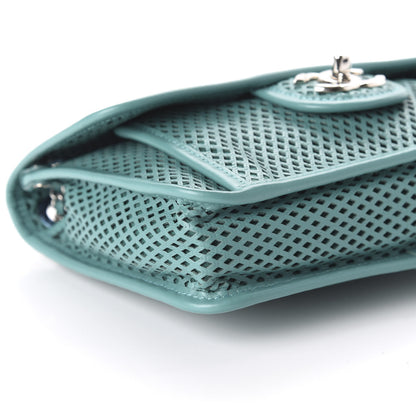Chanel Perforated Calfskin Small Up In The Air Flap Green 6 of 10