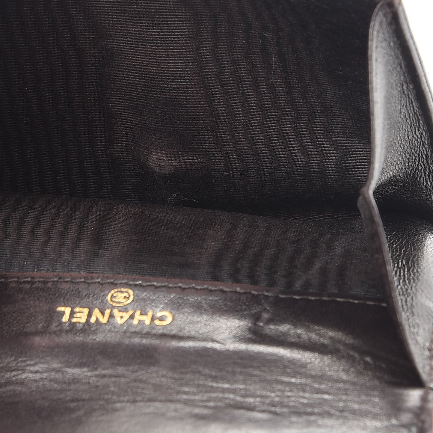 Caviar Timeless CC Compact French Wallet Brown