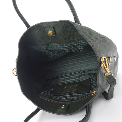 Prada Vitello Daino Tote Foresta 5 of 9