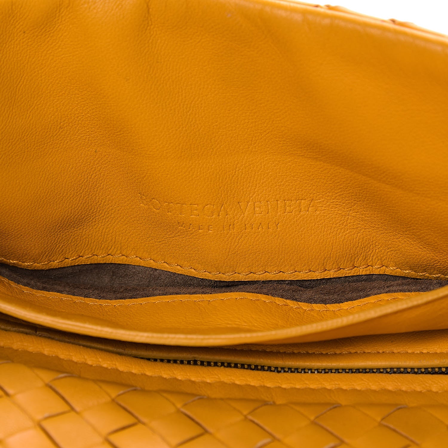 Bottega Veneta Nappa Intrecciato Small Chain Crossbody Marigold 12 of 15