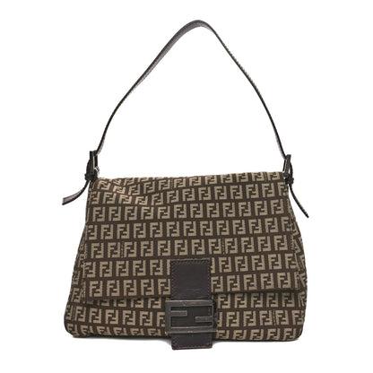 Fendi Zucchino Vitello Mama Baguette Testa di Moro Beige 1 of 10