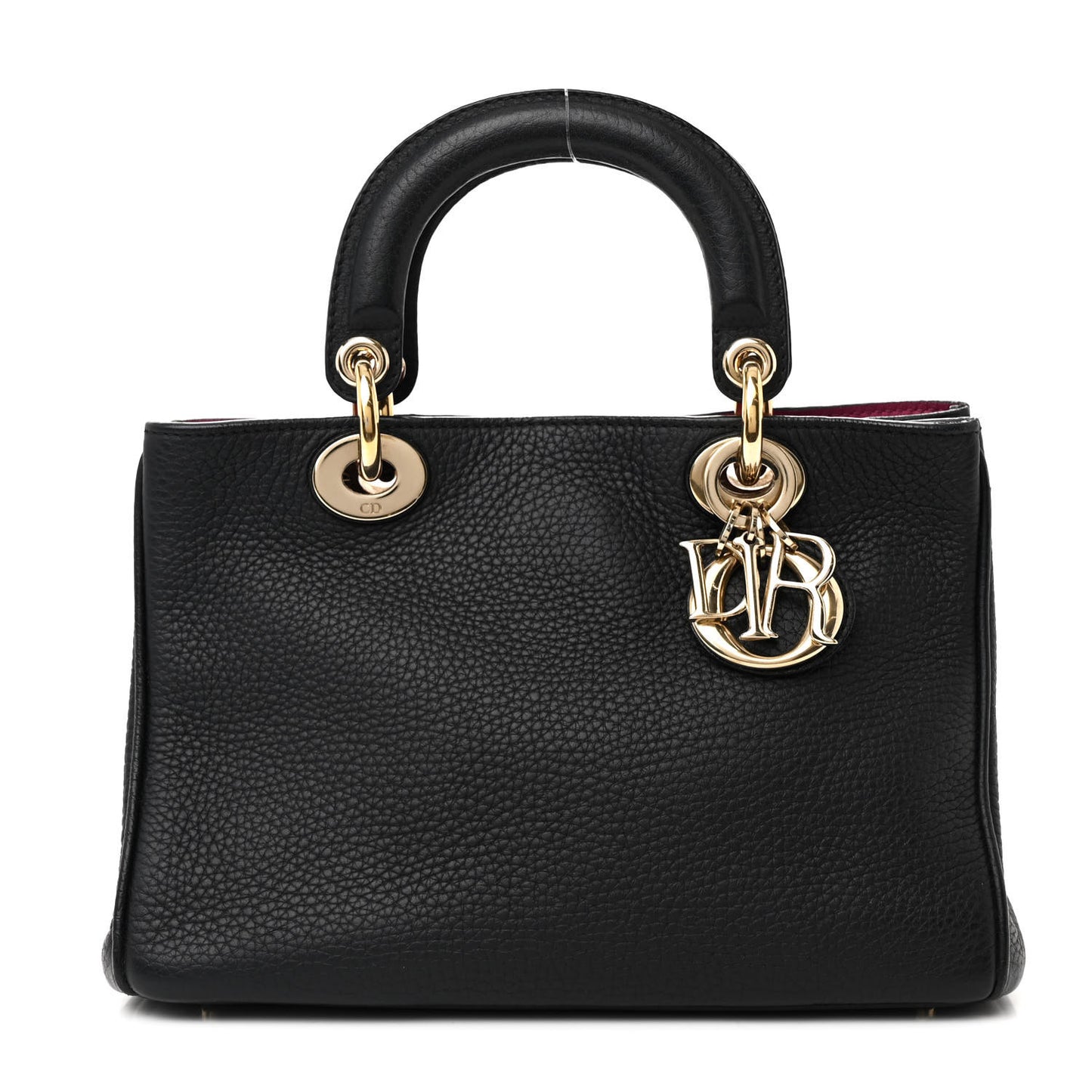 Bullcalf Small Diorissimo Tote Black Rose Indien