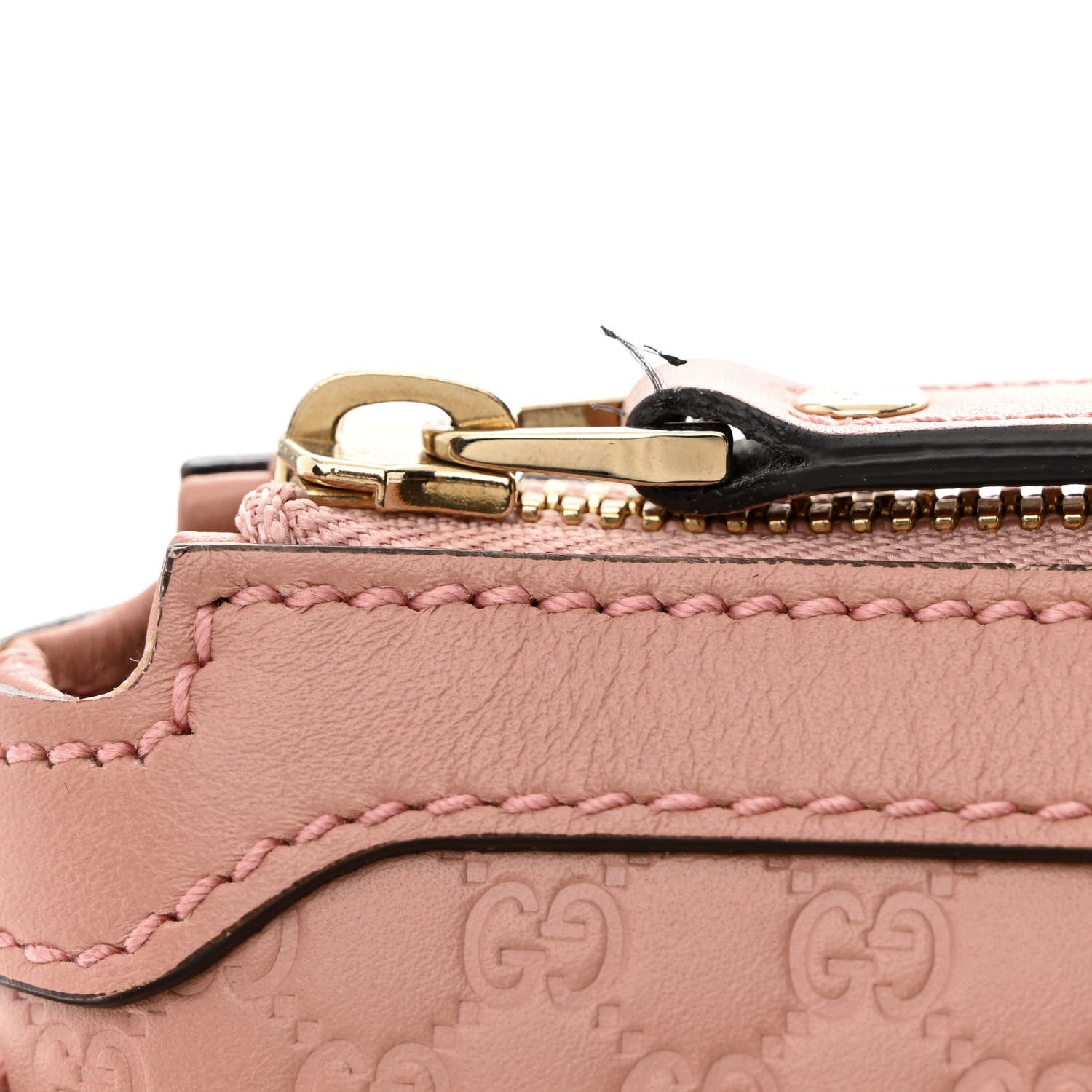 Gucci Soft Microguccissima Small Zippered Satchel Soft Pink 12 of 12
