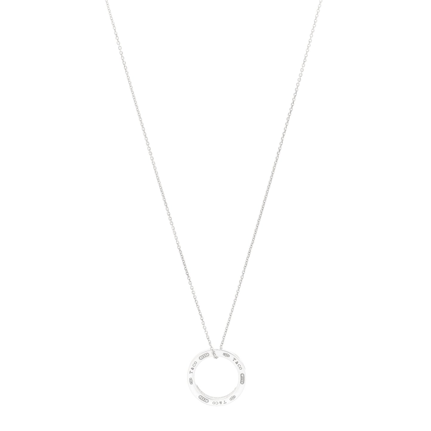Sterling Silver 1837 Circle Pendant Necklace