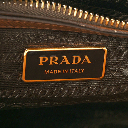 Prada Saffiano Small Galleria Double Zip Tote Caramel 7 of 11