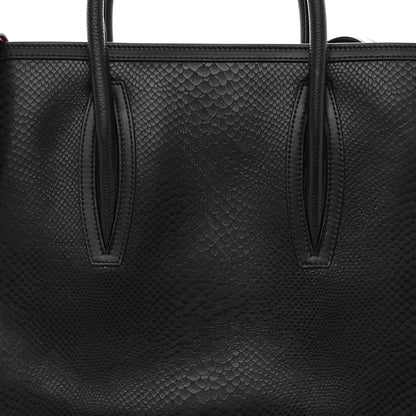 Christian Louboutin Snakeskin Medium Paloma Tote Black 8 of 11