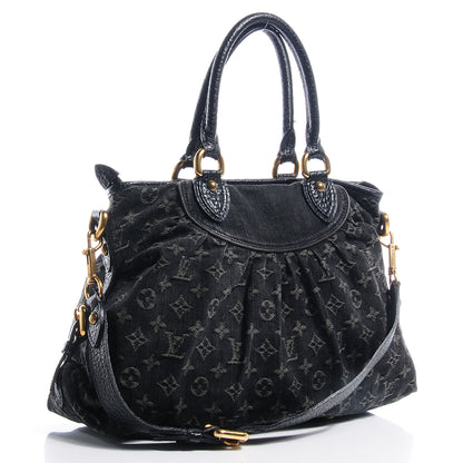 Louis Vuitton Denim Neo Cabby MM Black 3 of 7