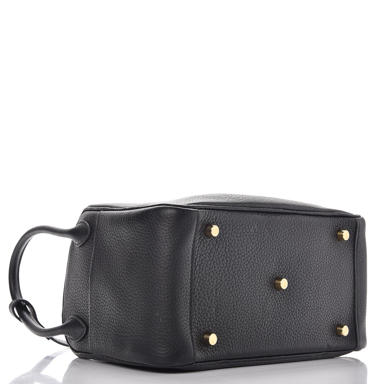 Hermes Taurillon Clemence Lindy 26 Black 4 of 8