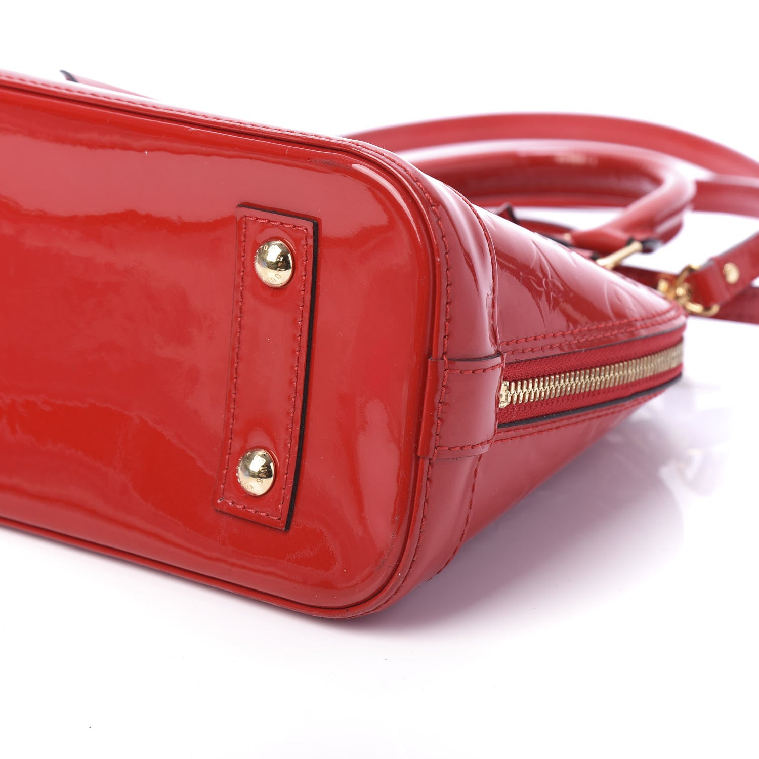 Louis Vuitton Vernis Alma BB Cherry 7 of 9