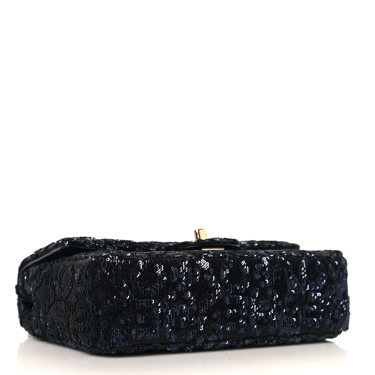 Chanel Sequin Quilted Small Single Flap Black 4 of 20