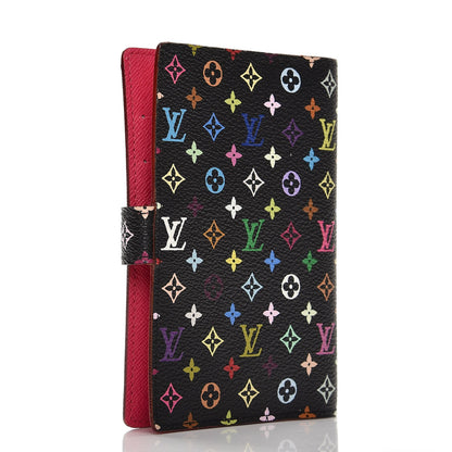 Louis Vuitton Monogram Multicolor Small Ring Agenda Cover Black Grenade 3 of 9