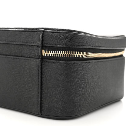 Chanel Caviar Quilted Large CC Filigree Vanity Case Black 11 of 12
