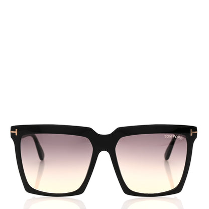 Tom Ford Acetate Sabrina Square Sunglasses TF764 Black 2 of 8