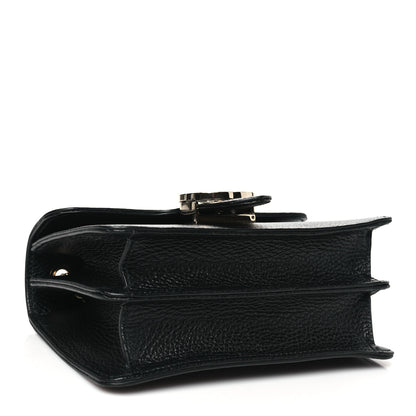 Gucci Dollar Calfskin Small Interlocking G Shoulder Bag Black 4 of 10