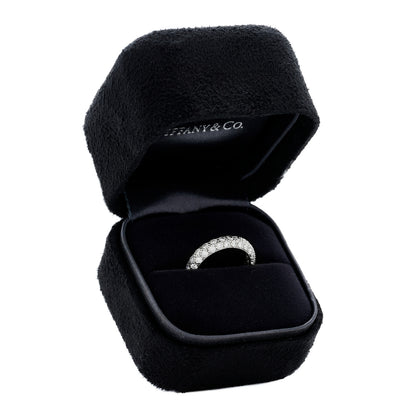 Tiffany Platinum Diamond Etoile Three-Row Band Ring 47 4 6 of 6