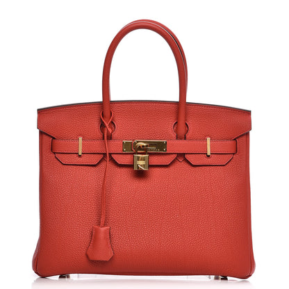 Hermes Togo Birkin 30 Geranium 1 of 31