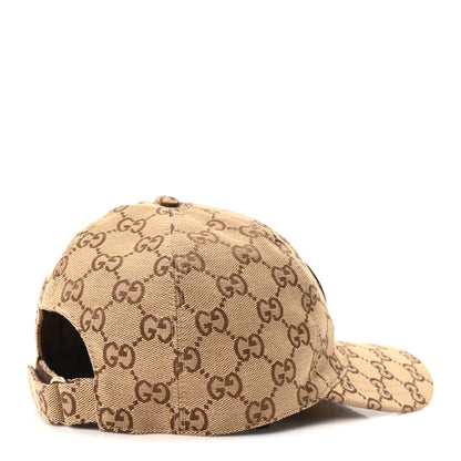 Gucci Monogram Textured Dollar Calfskin Zeno Baseball Hat L Beige 6 of 11