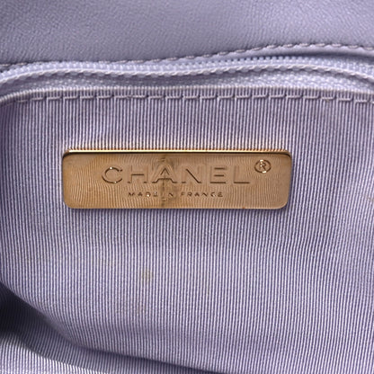 Chanel Lambskin Quilted Medium Chanel 19 Flap Light Purple 5 of 9