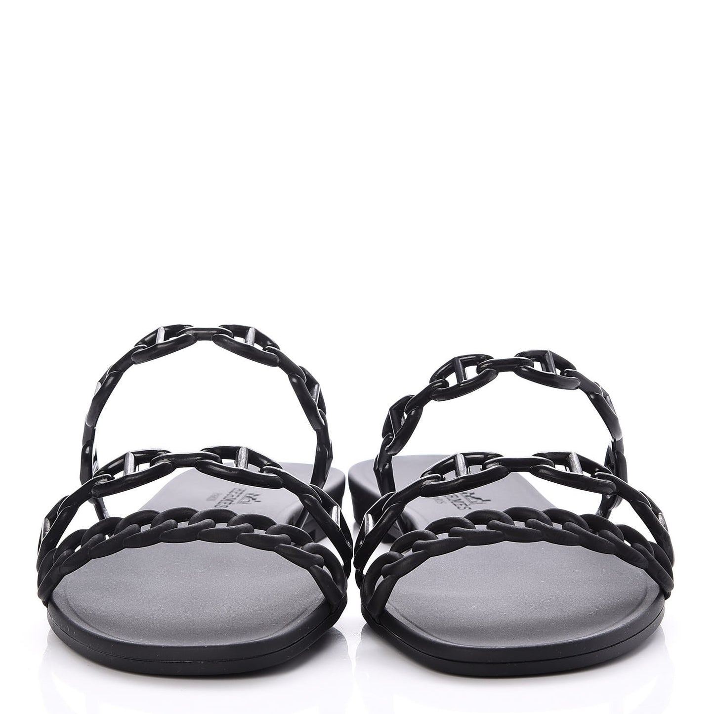 Rubber Chaine d'Ancre Rivage Sandals 37 Black