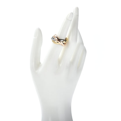 Cartier 18K Pink Yellow White Gold Trinity Ring 55 7.25 2 of 4