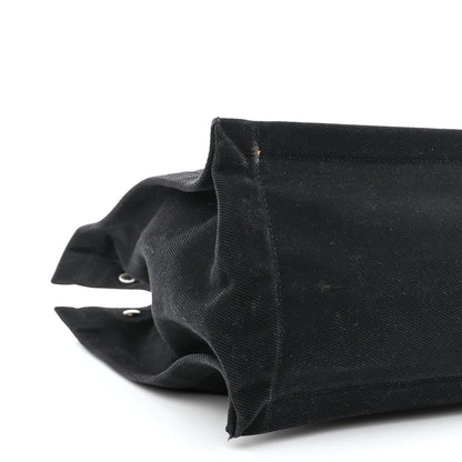 Saint Laurent Linen Calfskin Rive Gauche Tote Black 9 of 17
