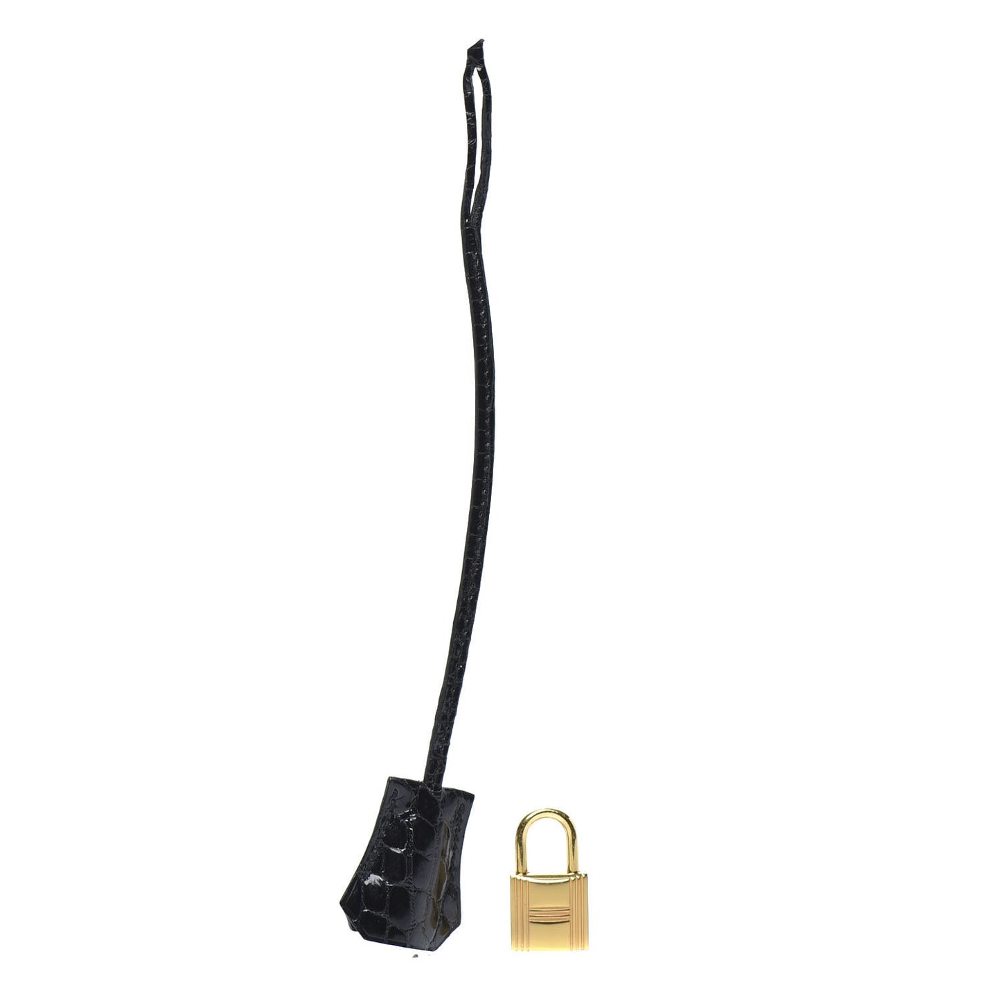 Crocodile Lock and Key Clochette Set Black