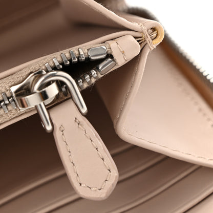 Prada Vitello Daino Triangle Zip Around Wallet Ninfea 11 of 13