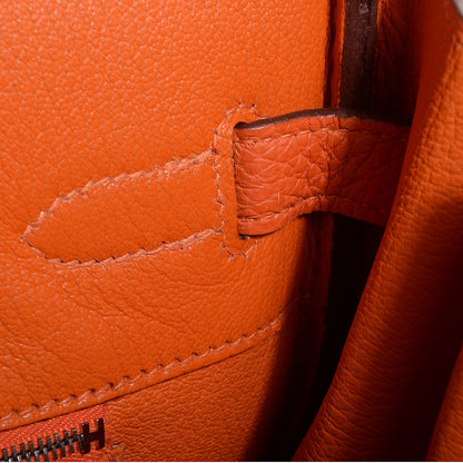 Hermes Togo Birkin 35 Orange 11 of 24