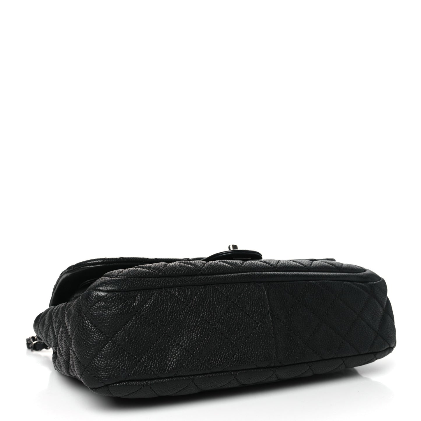 Caviar Quilted Large Now and Forever Flap Black