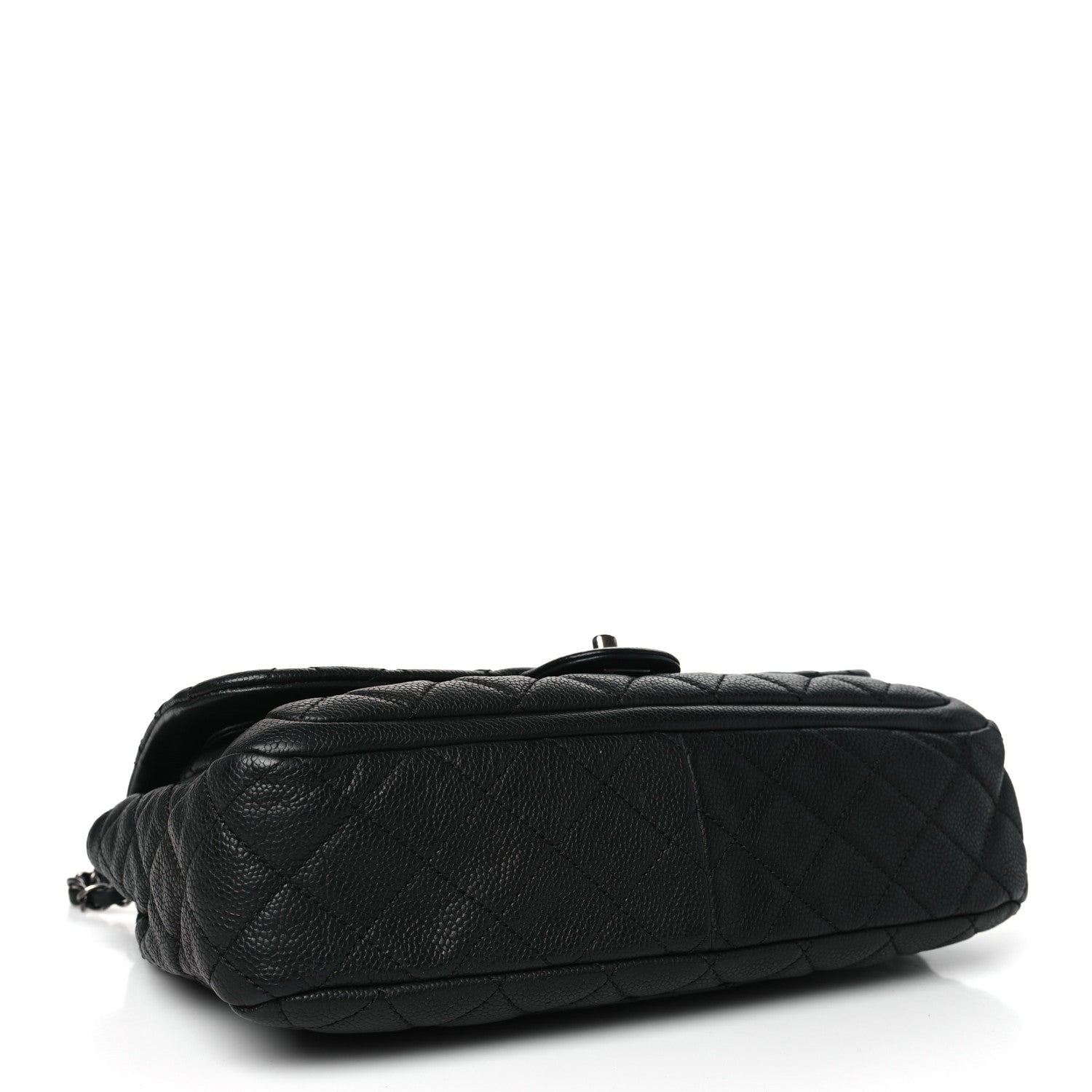 Chanel Caviar Quilted Large Now and Forever Flap Black 4 of 10