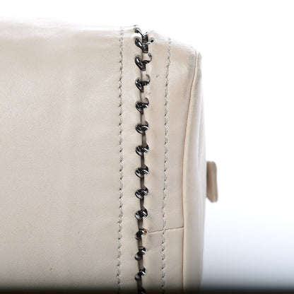 Chanel Smooth Calfskin Medium Luxe Ligne Bowler White 9 of 16