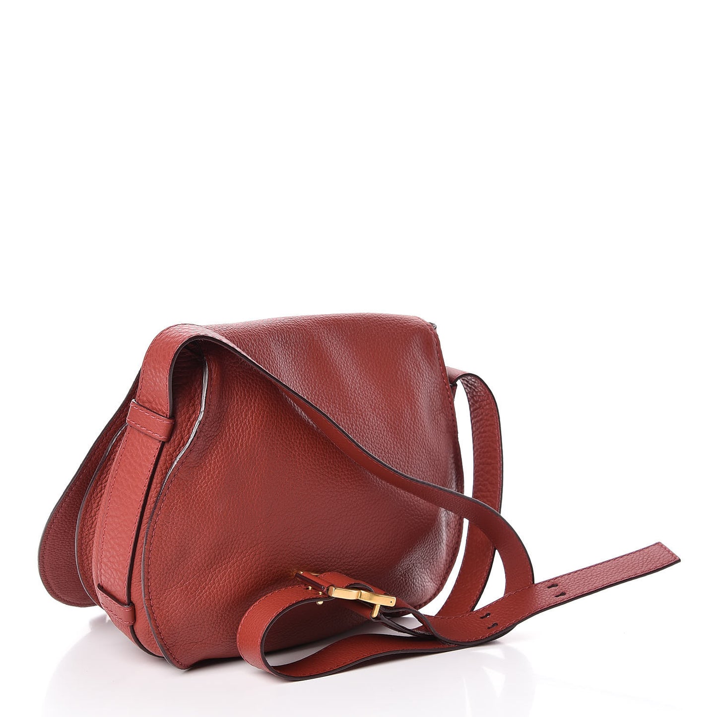 Calfskin Medium Marcie Round Crossbody Bag Berry Cupcake