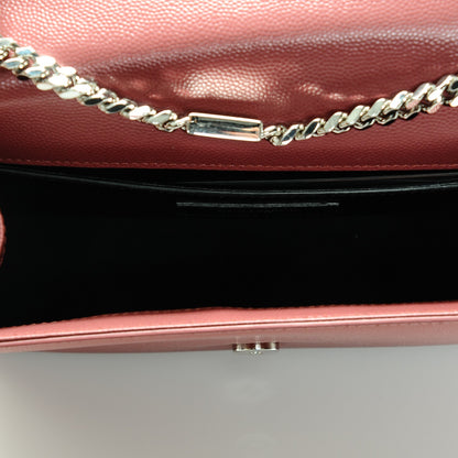 Saint Laurent Grain De Poudre Small Classic Monogram Kate Satchel Mystic Rose 5 of 6