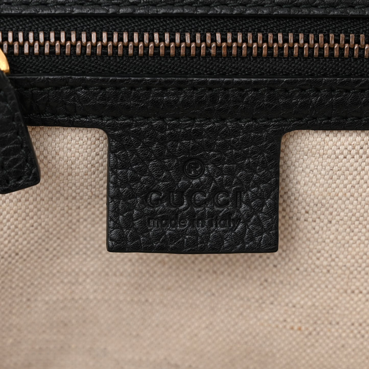 Calfskin Medium GG Marmont Top Handle Bag Black