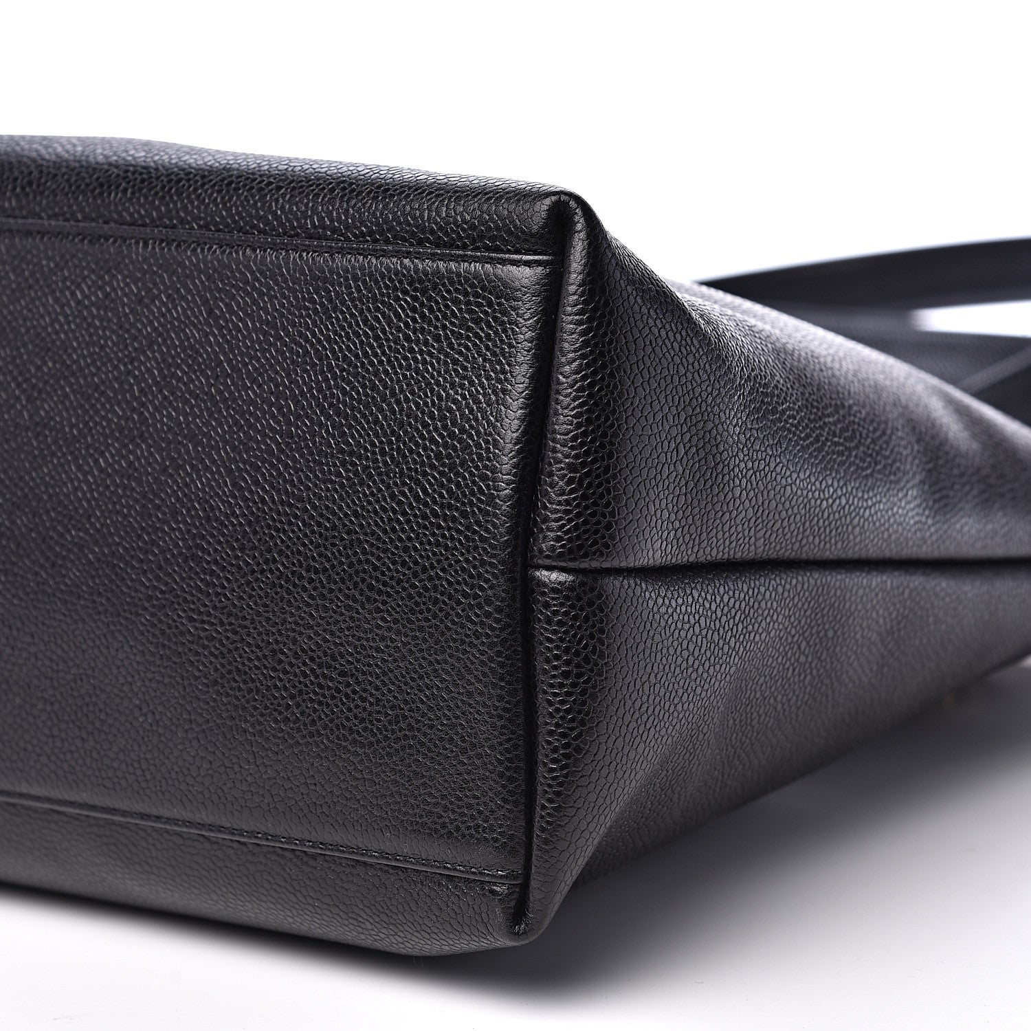 Chanel Caviar Large CC Shoulder Bag Black 7 of 8