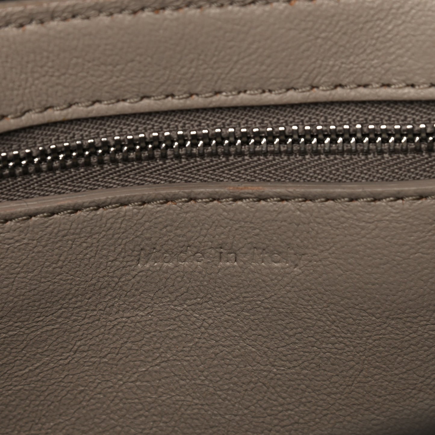 Crisped Calfskin Medium Edge Shoulder Bag Light Taupe