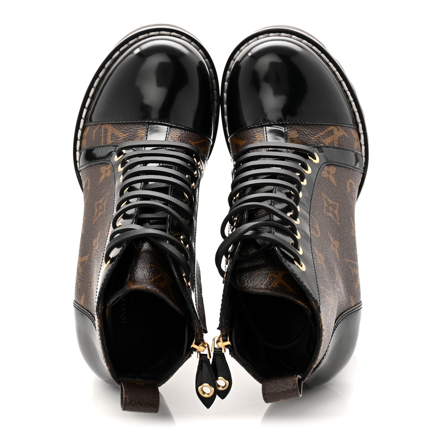 Louis Vuitton Patent Calfskin Monogram Star Trail Ankle Boots 37 Black  1823550 – FASHIONPHILE