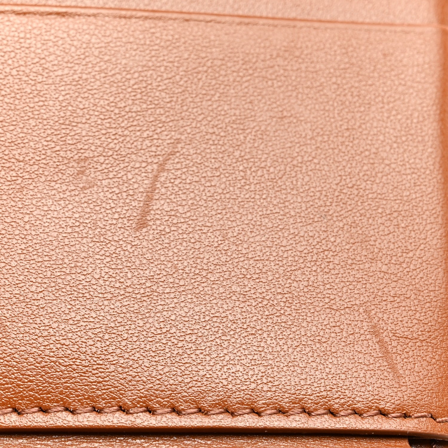 Celine Canvas Triomphe Lambskin Folded Compact Wallet Tan 9 of 11