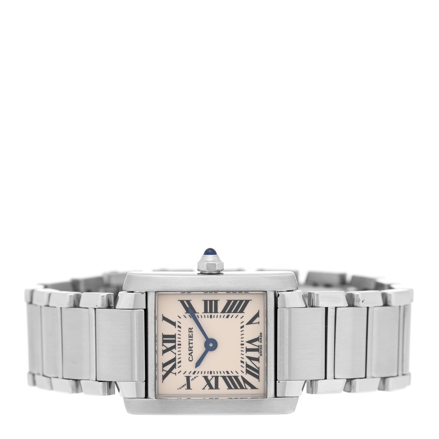 Stainless Steel 20mm Tank Francaise Quartz Watch