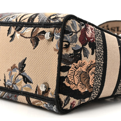 Christian Dior Canvas Embroidered Jardin D'Hiver Medium Lady D-Lite Beige Multicolor 9 of 11