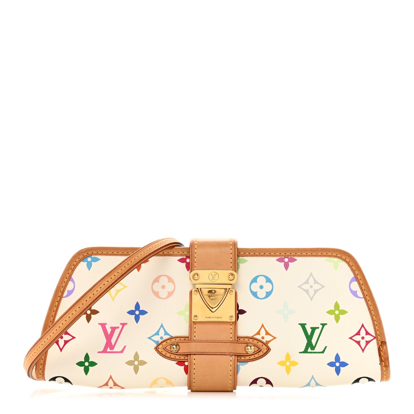 LOUIS VUITTON Monogram Multicolor Shirley White
