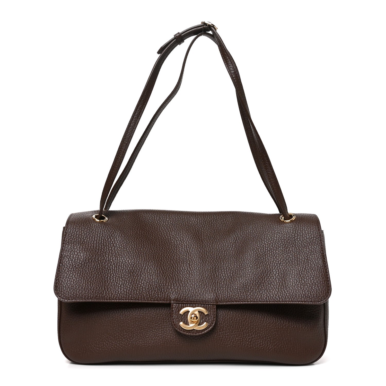 Chanel Grained Calfskin Small Souplissimo Maxi Flap Brown 1 of 11