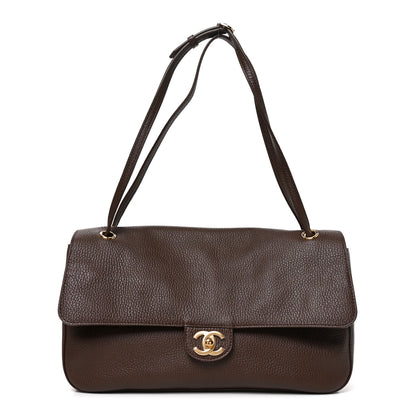 Chanel Grained Calfskin Small Souplissimo Maxi Flap Brown 1 of 11