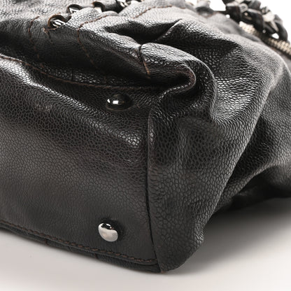 Chanel Glazed Caviar Modern Chain Tote Brown 10 of 10